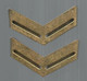 JC, Militaria , Insigne D'épaule , Grade , Metal , 2 Scans , LOT DE 2 INSIGNES - Other & Unclassified
