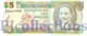 BARBADOS 5 DOLLARS 2007 PICK 67a UNC - Barbades