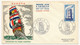 2 Enveloppes FDC - 15F Et 30F EUROPA - Premier Jour PARIS 15 Septembre 1956 - 1950-1959