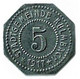 ALLEMAGNE / NECESSITE / STADTGEMEINDE KULMBACH / 5 PF./ 1917  / ZINC / 19.2  Mm / ETAT SUP / 264.1 - Noodgeld
