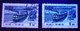 CHINA - 2 USED STAMPS, 1y - DIFFERENT PAPER COLORS UNDER UV LIGHT - STEAM AND DIESEL TRAINS - 1973 - Used Stamps