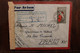 1945 Madagascar Contrôle Postal Censure Poste Aerienne Taxe Perçue Cover Air Mail - Lettres & Documents