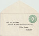 Ireland Irland Alliance & Dublin Consumers' Gas Co. Stamped To Order Postal Stationery 2d Envelope High Catalogue Value - Postal Stationery