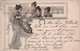 Illustrateur  - Femmes Avec Une Harpe - Colorisée Et Voyagée En 1899 A Chenée - Carte Postale Ancienne - - Voor 1900