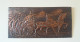 Ancienne Plaque De Mur En Cuivre Gaufré Décorative De Argishti Ier D'Urartu, Décoration Murale, Chekanka Arménien - Koper