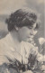 Fantaisie - Femme - Portrait De Profil - Tulipes - Oblitéré Mariembourg 1904- Carte Postale Ancienne - Donne
