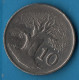 ZIMBABWE 10 CENTS 1980 KM# 3 Baobab - Simbabwe