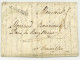 A.DE:SOUBISE Guerre De Sept Ans Frankfurt 1759 Pour Bruxelles Lenain 7A47 - Army Postmarks (before 1900)