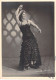 Carte Photo - Dédicacée - Danseuse Flamenco - Robe Espagnole - Dim.:14.5/10.5 Cm - Carte Postale Ancienne - Fotografia