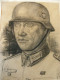 Kunst Bleistiftzeichnung / Pencil Drawings Militär  2.Weltkrieg  WW2 Soldat Uniform  36cm X 44 Cm  1939 - Waterverf