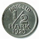 ALLEMAGNE / NOTGELD / STADT WARENDORF/ 1/2 MARK ./ 1920 / FER / 23.8  Mm / ETAT SUP / 575.10 - Andere & Zonder Classificatie