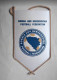 Football - Official Pennant Of The Bosnia And Herzegovina Football Federation. - Bekleidung, Souvenirs Und Sonstige