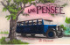 Belgique - Une Pensée De Boussoit - Colorisé - Automobile De Tourisme - Car - Autobus Ancien - Carte Postale Ancienne - La Louvière
