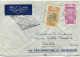 GUINEE LETTRE PAR AVION AVEC CACHET " 1er VOYAGE MARS 1937 " DEPART CONAKRY 7 MARS 37 GUINEE FRANCAISE POUR LA FRANCE - Lettres & Documents