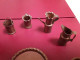 Iran , Persian Pahlavi Oriental Handmade Miniature Copper Vessels Handwork - Arte Oriental