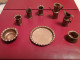 Delcampe - Iran , Persian Pahlavi Oriental Handmade Miniature Copper Vessels Handwork - Art Oriental