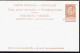 Belgique. Entier Postal 10 C. Carte Paquebots De L'Etat Belge. Ligne Ostende-Douvres. A Bord Du Princesse Clémentine. TB - Liner Cards