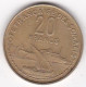 Côte Française De Somalie Djibouti 10 Francs 1965,  Bronze Aluminium , KM# 11, TTB - Djibouti