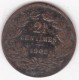 Luxembourg . 2½ Centimes 1908 . Guillaume IV, En Bronze,  KM# 21 - Luxemburgo