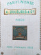 PARFUM  PUBLICITE CARTONNEE POUR LA PARFUMERIE A BOURGEOIS L'AIGLON PARFUM IMPERIAL GAUFRE ET DORE  1914 - Non Classés