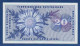 SWITZERLAND - P.46w(3) - 20 Francs 1976 AUNC, Serie 106 C 067195  -signatures: Brenno Galli / P. Languetin / Aebersold - Suisse