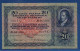 SWITZERLAND - P.39f(1) - 20 Francs 1937 AXF, Serie 8K 065085 - Signatures: Schaller / Bachmann / Blumer - Schweiz