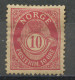 Norvège - Norway - Norwegen 1894-1907 Y&T N°50A - Michel N°56 * - 10ö Cor De Poste - Ongebruikt