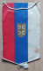 FK Zeleznicar, Beograd, Serbia Football CLUB PENNANT, SPORTS FLAG ZS 4/9 - Habillement, Souvenirs & Autres