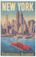 3 CPM - Reproduction D'ancien (c 2006) NEW-YORK Statue Of Liberty, Pennsylvania Railroad, Greetings From Coney Island - Sonstige & Ohne Zuordnung