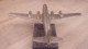 CIRCA  1940 /50 SUPERBE AVION FONTE D ALUMINIUM SUR SOCLE MARBRE L 28 L 22 HT 15 CM POIDS 1KG400 PRESSE PAPIER DECO VINT - Sonstige & Ohne Zuordnung