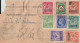 1950 - ALGERIE - RARE ET SPECTACULAIRE AFFR. IRIS / MAZELIN SURCHARGES / ARMOIRIES Sur AVIS DE RECEPTION !! De BONE - Brieven En Documenten