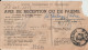 1950 - ALGERIE - RARE ET SPECTACULAIRE AFFR. IRIS / MAZELIN SURCHARGES / ARMOIRIES Sur AVIS DE RECEPTION !! De BONE - Cartas & Documentos