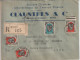 1951 - ALGERIE - ARMOIRIES / ENVELOPPE PUB RECOMMANDEE De BONE - Briefe U. Dokumente