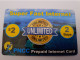 PALAU $2 PNCC  PEPAID   (UNLIMITED )  SUPER FAST INTERNET  DEBUSCH     ** 12930 ** - Palau