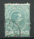 24885 ITALIE  Colis-postaux  N°4° 75c. Vert Humbert 1er    1884  B/TB - Postpaketten