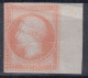 FRANCE : RARE ESSAI DE L'EMPIRE 25c ORANGE DOUBLE IMPRESSION - A VOIR - Proofs, Unissued, Experimental Vignettes