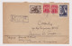 Bulgaria Bulgarien Bulgarie 1951 Registered Cover With Topic Stamps Domestic Used (61257) - Brieven En Documenten