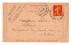 TB 4051 - 1916 - Entier Postal - Mr De BASONNIERE Château De Cendray à JOUY LE POTIER Pour Mr LODDE Libraire à ORLEANS - Letter Cards