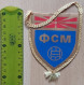 Macedonia FOOTBALL FEDERATION (FSM)  Football Soccer Fussball Calcio PENNANT, SPORTS FLAG ZS 4/19 - Habillement, Souvenirs & Autres