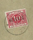 152 Op Brief Met Datumstempel  HEVERLE , Getaxeerd (taxe) Met TX 13A Voorzien Van De Naamstempel HEVERLE - 1918 Croce Rossa