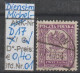 1933 - POLEN - Dienstpost-Marke "Wappenadler A. Achteck" O. Wertang.- O Gestempelt - S.Scan (pl D17o 01-02 Dienstp) - Officials