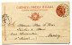 RC 24745 ITALIE 1899 ENTIER TORINO FERROVIA POUR ANNECY HAUTE SAVOIE FRANCE - Postwaardestukken