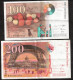 FRANCE - Lot De 2 Billets Français - 100F Cézanne 1998 - 200F Eiffel 1996 - TTB/TTB+ - Ohne Zuordnung