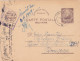 Romania, 1949, WWII Military Censored CENSOR ,POSTCARD STATIONERY  POSTMARK VASLUI TO TIMISOARA - 2. Weltkrieg (Briefe)