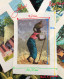 ️ Carte Tableau CONGO Thème Femme Porteuse  Fait Main 7.3x10.3cm + Cadre Papier Signé  Acrylique #200967 - Sin Clasificación