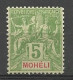 MOHELI N° 4 NEUF* TRACE DE CHARNIERE / MH - Unused Stamps