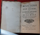 LA MANIERE DE BIEN MOURIR CONSOLATIONS CONTRE LES FRAYEURS DE LA MORT"1707"Abbé Thouvenin"son Altesse Royale De Lorraine - 1701-1800