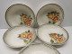 Delcampe - -5 ASSIETTES CREUSES CERAMIQUE DIGOIN Modèle ADELE Roses Jaune Orangé    E - Digoin (FRA)