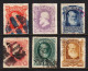 BRAZIL — SCOTT 68//75 — 1878-79 ROULETTED ISSUES — USED — SCV $29.25 - Used Stamps