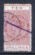 NEW ZEALAND — SCOTT AR12 (SG F54) —10/- POSTAL FISCAL — P12½ — USED — SCV $75.00 - Fiscaux-postaux